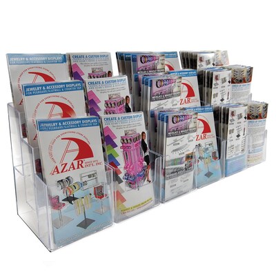 Azar Displays Acrylic Brochure Holder Trifold, 1/EA (252821)