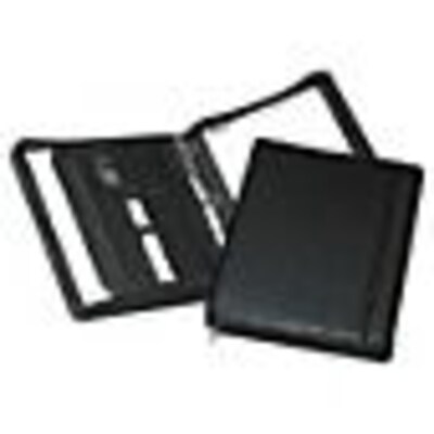 Samsill® Professional™ Zipper Pad Folio, 3-Ring Binder, Black