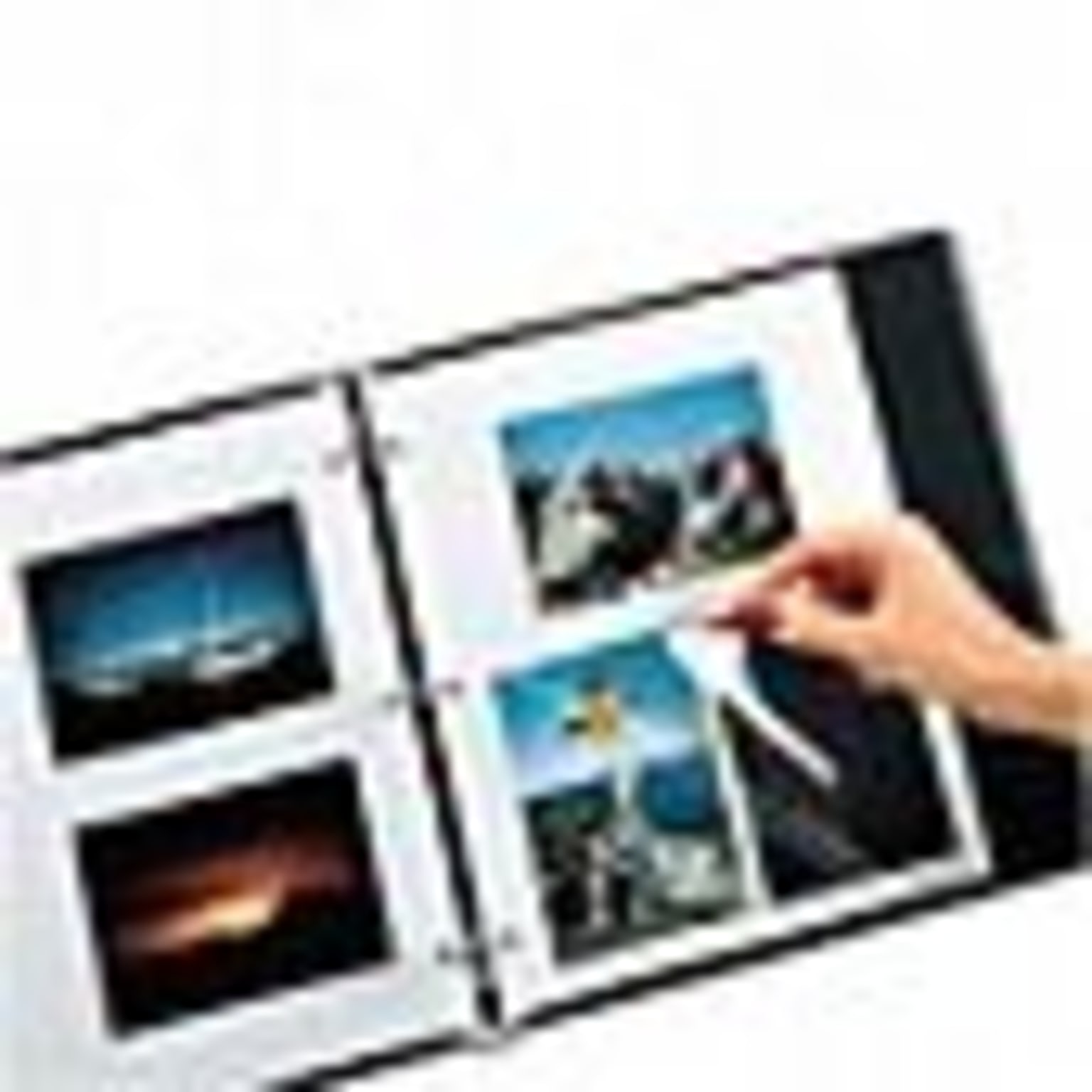 C-Line® Redi-Mount Photo Sheets, 3-Hole Punched, 11 x 9, Clear, 50 Sheets/ Box (85050)