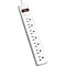V7 7-Outlet Surge Protector, 12 ft cord, 1050 Joules,  White