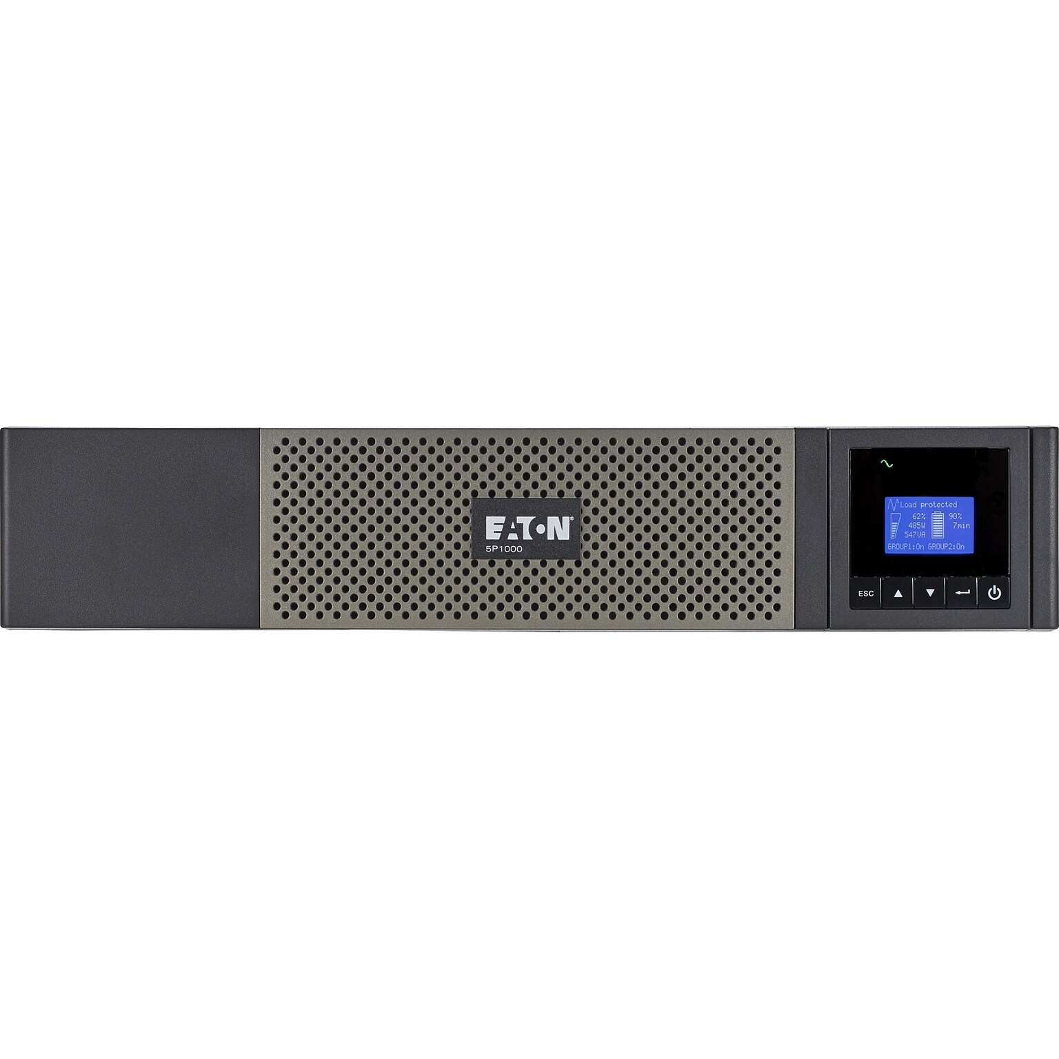 Eaton 5P 1000 Rackmount CompactVA UPS, 10-Outlets, Black/Silver (5P1000RC)