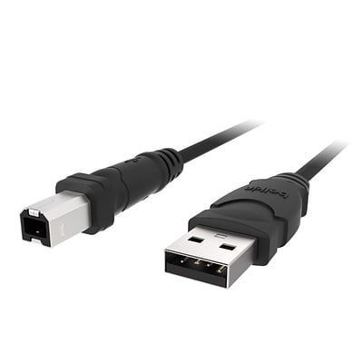 Belkin Pro Series 10 USB 2.0 Type A to Type B Male/Male Hi-Speed Extension Cable; Charcoal Gray (F3U133B10)