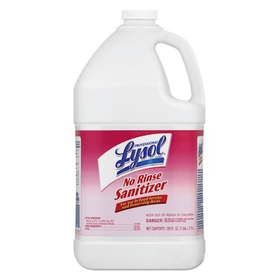 Lysol® All Purpose Cleaners, No Rinse Sanitizer, 1 Gallon, 4/Case