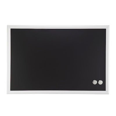 U Brands Magnetic Chalkboard, White Decor Frame, 20 x 30 (2073U00-01)