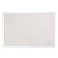 U Brands Self-Healing Cork Linen Bulletin Board, White Decor Frame, 30" x 20" (2074U00-01)