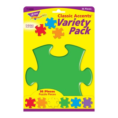 Trend® Classic Accents® Variety Packs, Puzzle Pieces