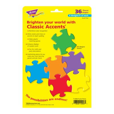 Trend® Classic Accents® Variety Packs, Puzzle Pieces