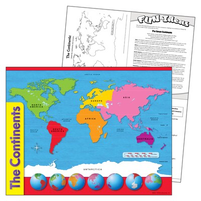 Trend EnterprisesThe Continents Learning Chart, 17"W x 22"H (T-38098)