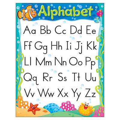 Trend Enterprises® Alphabet Sea Buddies™ Learning Chart, Grade Prek - 2nd