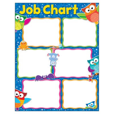 Trend Enterprises® Job Chart Owl-Stars!® Learning Chart, Grade PreK - 3rd
