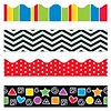 Trend Enterprises® Toddler - 12th Grade Trimmer & Bolder Border Variety Pack, Stripes & Shapes