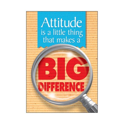 Trend® Educational Classroom Posters, Attitude is a little thing that makes…