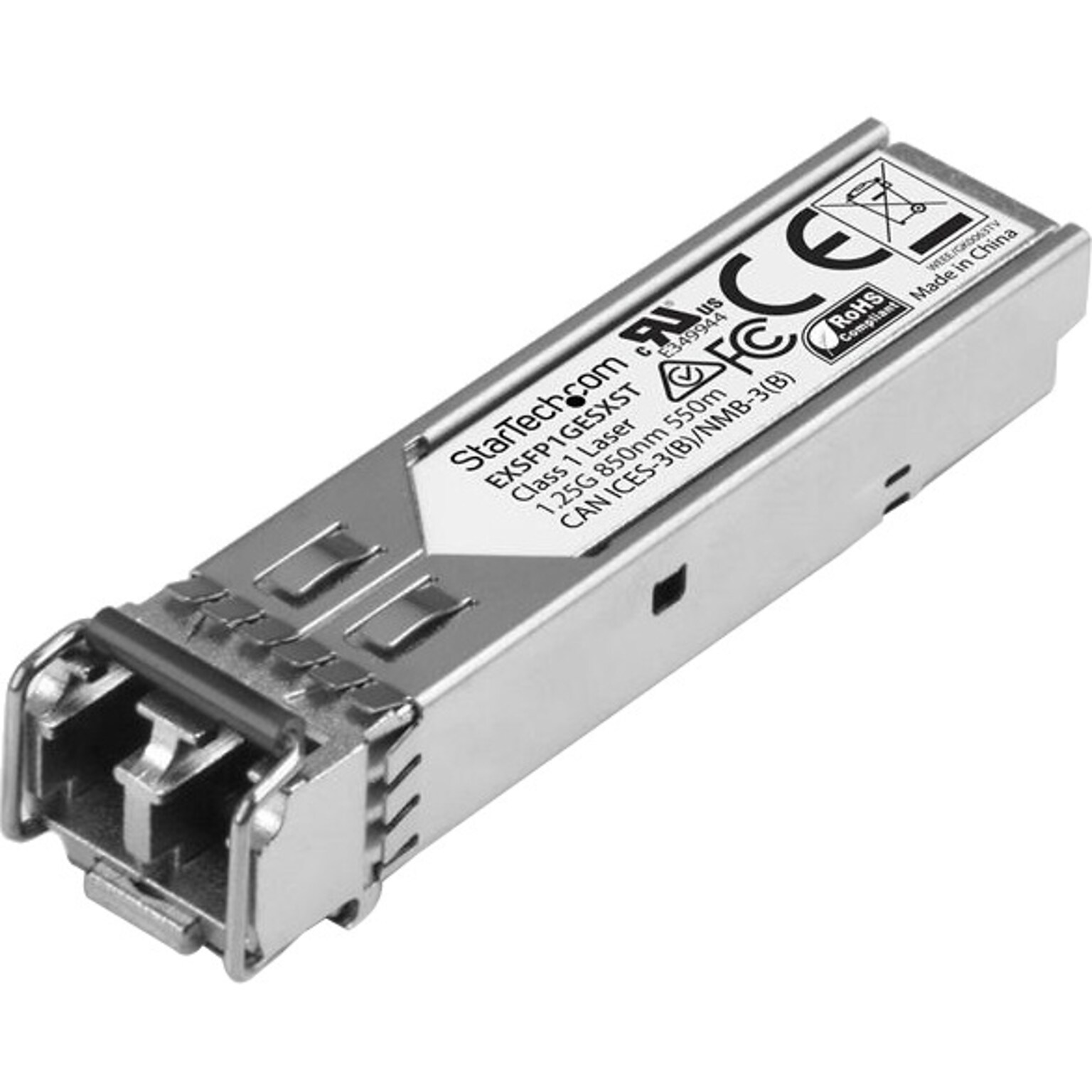 StarTech® Juniper EX-SFP-1GE-LX Compatible SFP, Gb Fiber 1000Base-LX SFP Transceiver Module, SM, 10 km (6.2 mi), 1310nm