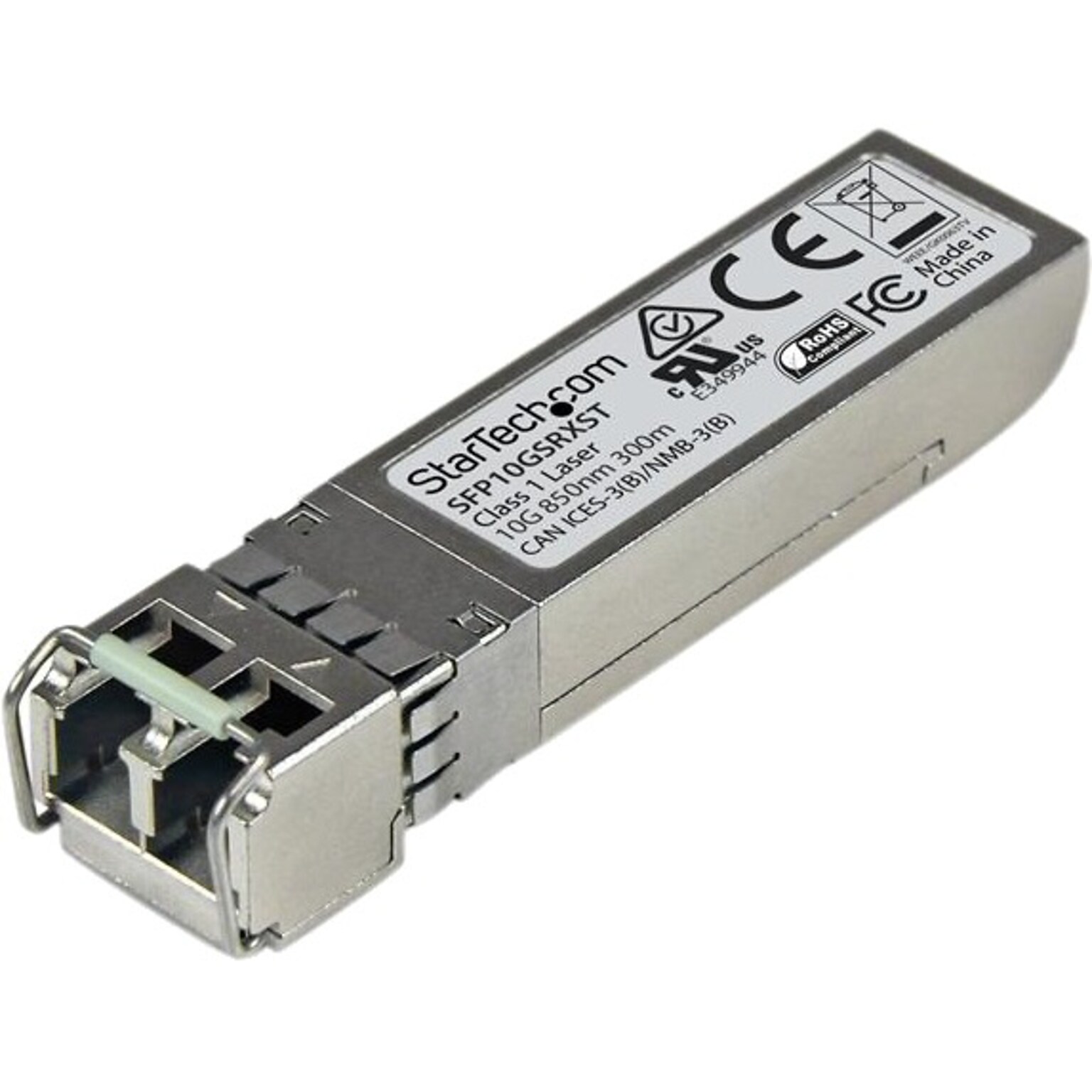 StarTech® Cisco SFP-10G-SR-X Compatible SFP+, 10 Gigabit Fiber 10GBase-SR SFP+ Transceiver Module, MM LC with DDM, 300m (984 ft)