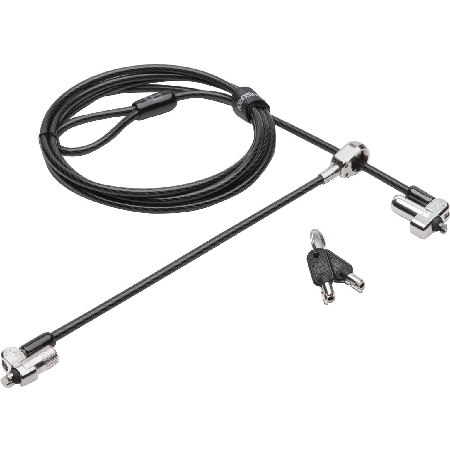 Kensington N17 Keyed Dual Head Laptop Cable Lock for Dell Devices