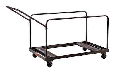 National Public Seating Vertical Storage Folding Table Dolly, Brown (DY-60R)