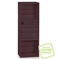 Way Basics 37.8H 3 Cubby Connect Cube System Modern Modular Eco Storage Bookcase, Espresso Wood Grain (C-3CUBE-EO)