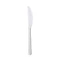 BioGreenChoice Plastic Knife, Medium-Weight, White, 1000/Carton (BGC-202)