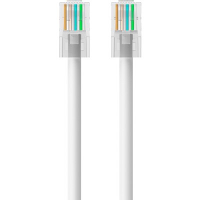 Belkin 10 Cat5e RJ45/RJ45 Crossover Snagless Duplex Patch Cable, White