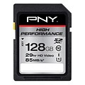 PNY P-SDXC128U185-G 128GB High Performance Class 10 UHS1, U1 SD Flash Card
