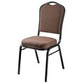 NPS Padded Stacking Chair, Chocolatier/Black Sandtex