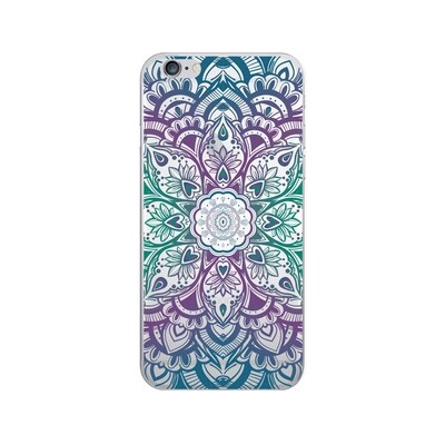 OTM® Iphone 7/6/6S Phone Case; Mandala Heart Green & Purple