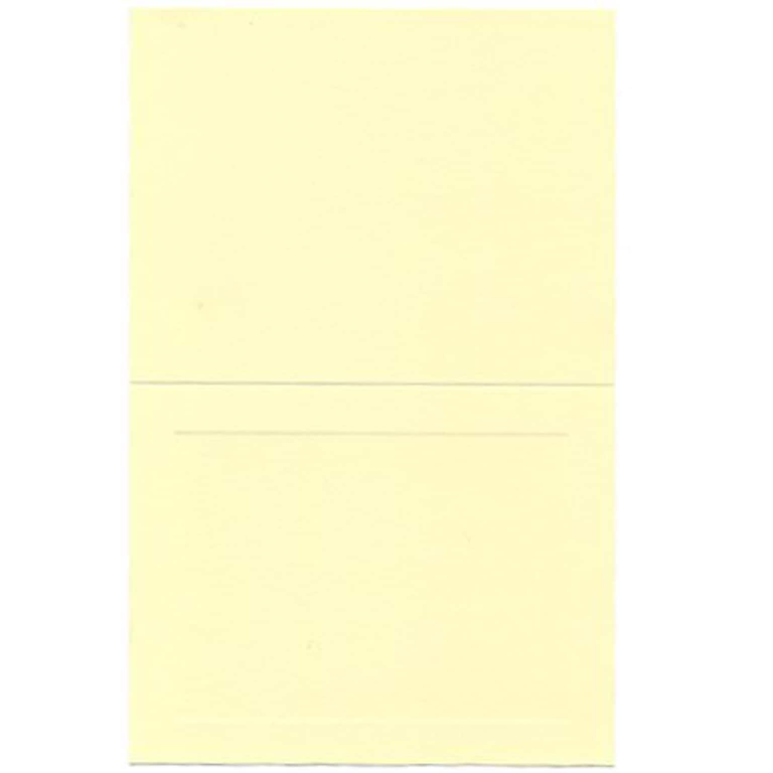 JAM Paper® Blank Foldover Cards, A2 size, 4 3/8 x 5 7/16, Ivory Panel, 100/pack (309914)