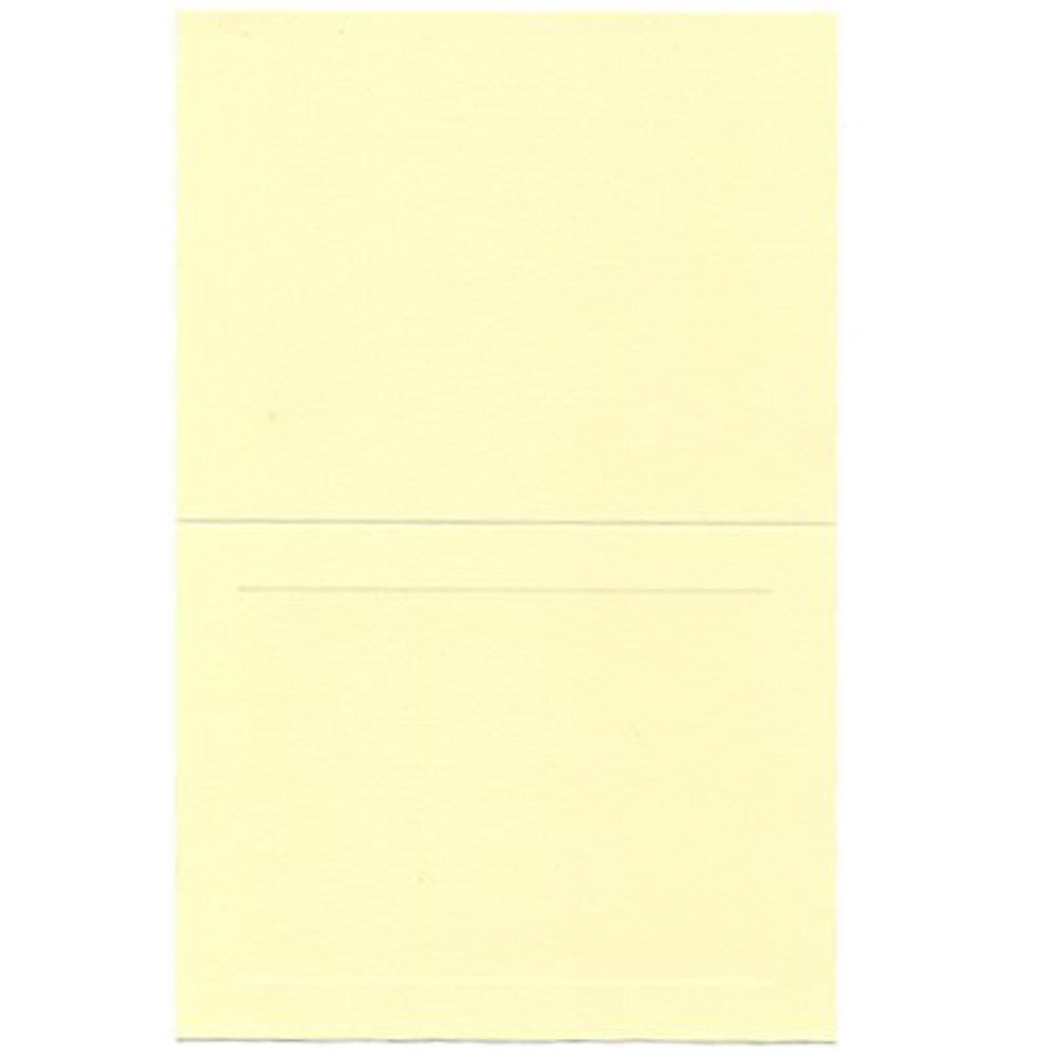 JAM Paper® Blank Foldover Cards, A2 size, 4 3/8 x 5 7/16, Ivory Panel, 100/pack (309914)