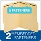 Pendaflex Heavy Duty Manila Fastener Folders, 3/4" Expansion, 1/3 Cut Tabs, Letter Size, Manila, 50/Box (14537-18PT)