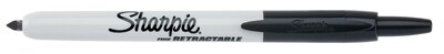 Sharpie Retractable Permanent Markers, Fine Tip, Black, 36/Pack (1926876)