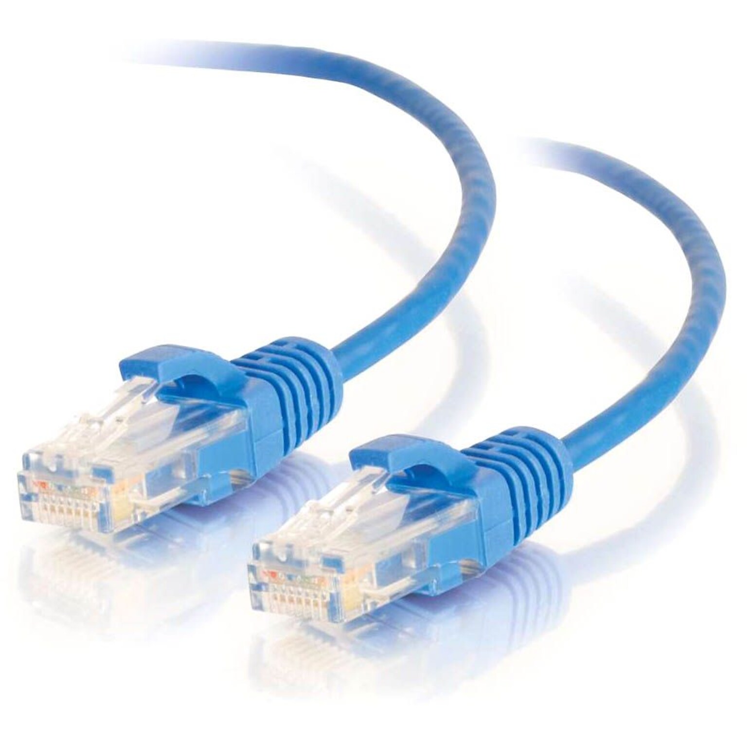 C2G 5ft Cat6 Snagless Unshielded (UTP) Slim Network Patch Cable, Blue