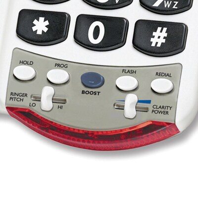Clarity P300 Amplified Corded Photo Phone, White (CLAP300)