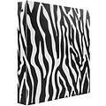 JAM Paper® Animal Print Flexible 1 Inch Binder, Zebra Design 3 Ring Binder, Sold Individually (373932760)