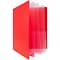 JAM Paper Heavy Duty Plastic Multi-Pocket Folder, 10 Pocket Organizer, Red, Each (389MP10RE)