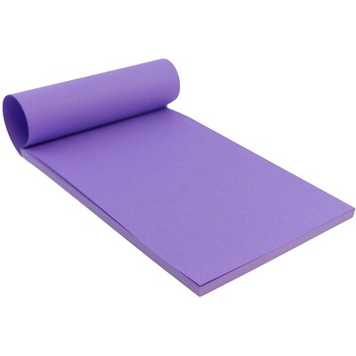 JAM Paper® Paper Pad, 5 x 7 Brite Hue Purple, 50 Sheets, 3/pack (211632731)