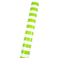 JAM Paper® Glossy Wrapping Paper, Jumbo, 40 sq. ft., Lime Green & White Stripe, Sold Individually (2226516999a)