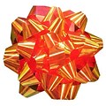 JAM Paper® Gift Bows, Small, 3 1/2 Inch Diameter, Metallic Red, 12/Pack (283613287)
