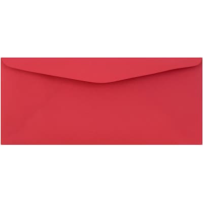 JAM Paper® #9 Business Colored Envelopes, 3.875 x 8.875, Red Recycled, Bulk 500/Box (1532900c)
