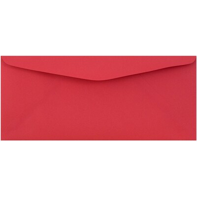 JAM Paper #9 Business Colored Envelopes, 3.875 x 8.875, Red Recycled, 25/Pack (1532900) | Quill