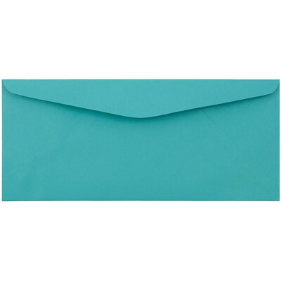 JAM Paper #9 Business Envelope, 3 7/8 x 8 7/8, Sea Blue, 25/Pack (1532901) | Quill