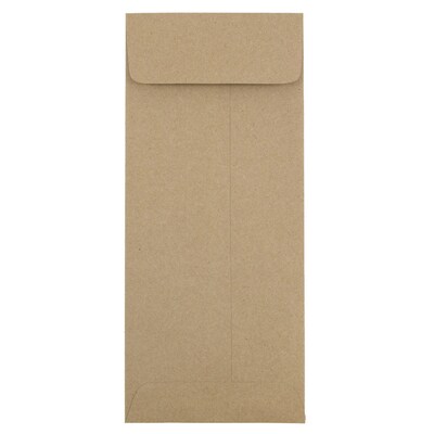 JAM Paper #11 Policy Business Envelope, 4 1/2 x 10 3/8, Brown Kraft, 50/Pack (2119018855I)