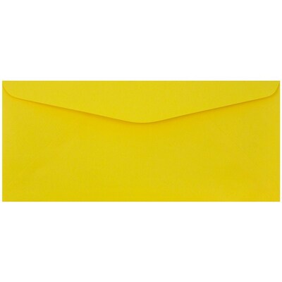 JAM Paper #9 Business Envelope, 3 7/8 x 8 7/8, Yellow, 25/Pack (1532902) | Quill