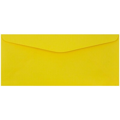 JAM Paper #9 Business Envelope, 3 7/8 x 8 7/8, Yellow, 50/Pack (1532902I) | Quill