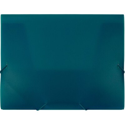 JAM Paper® Plastic Portfolio Action Case, Letter Booklet Size, 9 1/2 x 12 3/8, Teal, Sold Individually (33232874)