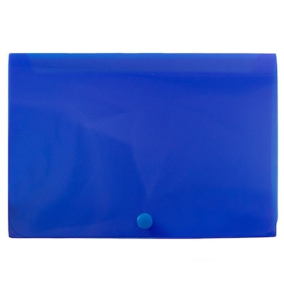 JAM Paper® Plastic Index Card Case, 8 3/8 x 5 3/4 x 1 3/8, Blue, Sold Individually (374032787)