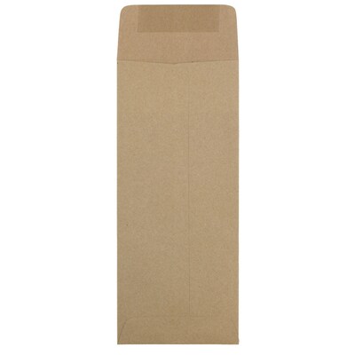 JAM Paper #11 Policy Business Envelope, 4 1/2 x 10 3/8, Brown Kraft, 50/Pack (2119018855I)