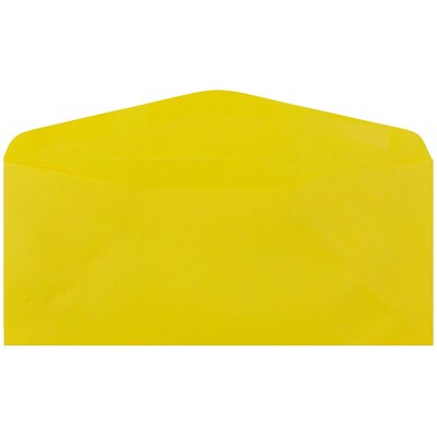 JAM Paper #9 Business Envelope, 3 7/8 x 8 7/8, Yellow, 50/Pack (1532902I)