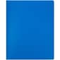 JAM Paper Heavy Duty Plastic Multi-Pocket Folder, 10 Pocket Organizer, Blue (389MP10bu)