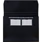 JAM Paper 6 Pocket Plastic Expanding File with Snap Closure, Letter Size, 9 x 13, Black, Sold Individually (339932771)