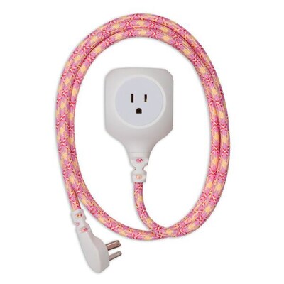 360 Electrical 6 Feet Braided Cord USB Pink